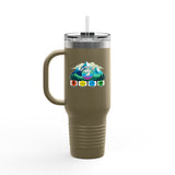 Colorful Insulated Travel Mug - Adventure Ready 40oz Tumbler for Outdoor Lovers