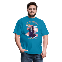 First Coffee, Then Magic Wizard - Unisex Classic T-Shirt - turquoise