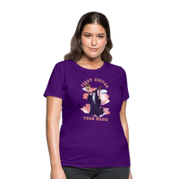 First Coffee, Then Magic Wizard - Women's T-Shirt - purple