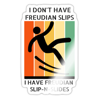 Freudian Slip-n-Slide Sticker - white glossy
