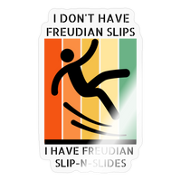 Freudian Slip-n-Slide Sticker - transparent glossy