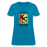 Freudian Slip-n-Slide Women's T-Shirt - turquoise