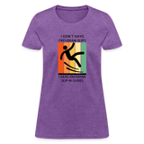 Freudian Slip-n-Slide Women's T-Shirt - purple heather