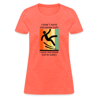 Freudian Slip-n-Slide Women's T-Shirt - heather coral
