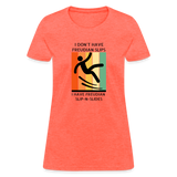 Freudian Slip-n-Slide Women's T-Shirt - heather coral