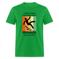 Freudian Slip-n-Slide Unisex Classic T-Shirt - bright green