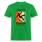 Freudian Slip-n-Slide Unisex Classic T-Shirt - bright green