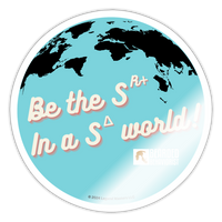 Be the SD! Sticker - white glossy