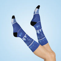 Prussian Bleu - DTG Crew Socks