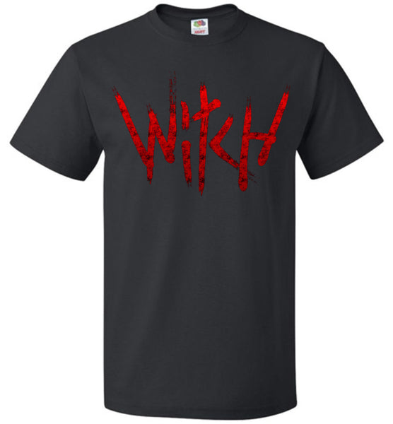 Witch - Red Text Classic Unisex T-Shirt