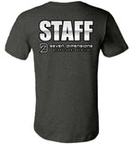 Seven Dimensions - Staff, titled on back - Canvas Unisex T-Shirt