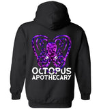 Octopus Apothecary: Keep Cedar Weird Gildan Heavy Blend Hoodie - Purple