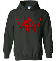 Witch - Red Text Heavy Blend Hoodie