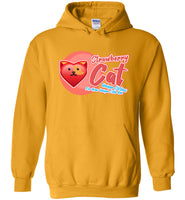 Strawberry Cat - Lifestyle - Gildan Heavy Blend Hoodie