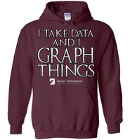 I Take Data & I Graph Things - Gildan Heavy Blend Hoodie