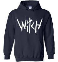 Witch - White Text Heavy Blend Hoodie