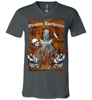Octopus Apothecary - Old Time Shakespeare - Canvas Unisex V-Neck T-Shirt