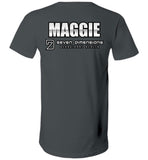 Seven Dimensions - Maggie, Neon - Canvas Unisex V-Neck T-Shirt