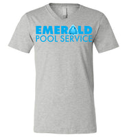 Emerald Pool Service 02 - Canvas Unisex V-Neck T-Shirt