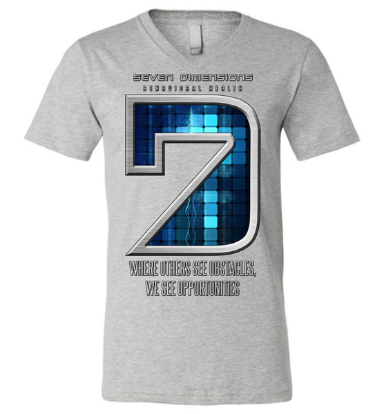 Seven Dimensions: Technomancer - Canvas Unisex V-Neck T-Shirt