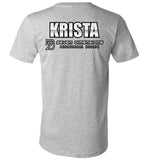 Seven Dimensions - Krista, Flower - Canvas Unisex V-Neck T-Shirt