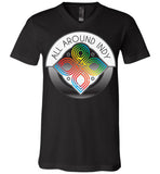 All Around Indy - Canvas Unisex V-Neck T-Shirt