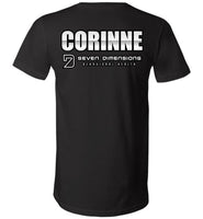 Seven Dimensions - Corinne, Metal - Canvas Unisex V-Neck T-Shirt