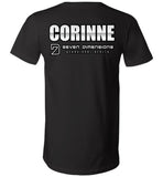 Seven Dimensions - Corinne, Neon - Canvas Unisex V-Neck T-Shirt