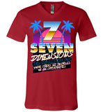 Seven Dimensions - Liat, New Retro - Canvas Unisex V-Neck T-Shirt