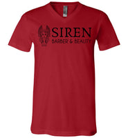 Siren Salon Bold - Canvas Unisex V-Neck T-Shirt