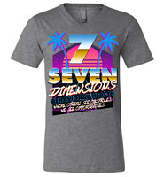 Seven Dimensions - Liat, New Retro - Canvas Unisex V-Neck T-Shirt