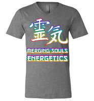 Merging Souls Energetics: Canvas Unisex V-Neck T-Shirt