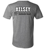 Seven Dimensions - Kelsey, Flower - Canvas Unisex V-Neck T-Shirt