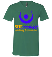 She Spotlight 2: Canvas Unisex V-Neck T-Shirt