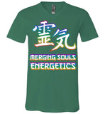 Merging Souls Energetics: Canvas Unisex V-Neck T-Shirt