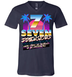Seven Dimensions - Katie, New Retro - Canvas Unisex V-Neck T-Shirt