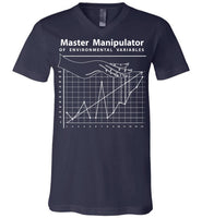 Seven Dimensions - Master Manipulator of Environmental Variables - Canvas Unisex V-Neck T-Shirt