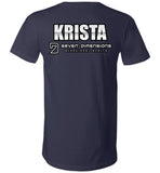 Seven Dimensions - Krista, New Retro - Canvas Unisex V-Neck T-Shirt