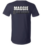 Seven Dimensions - Maggie, Flower - Canvas Unisex V-Neck T-Shirt