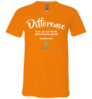 EIFC - Difference Maker - Canvas Unisex V-Neck T-Shirt