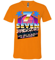 Seven Dimensions - Sherry, New Retro - Canvas Unisex V-Neck T-Shirt