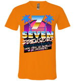 Seven Dimensions - Maggie, New Retro - Canvas Unisex V-Neck T-Shirt