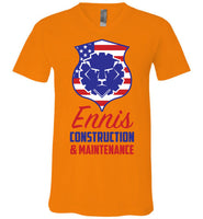 Ennis Construction & Maintenance LLC - Canvas Unisex V-Neck T-Shirt