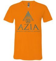 Azia Energetics - Essentials - Canvas Unisex V-Neck T-Shirt