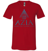 Azia Energetics - Essentials - Canvas Unisex V-Neck T-Shirt