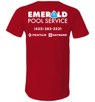 Emerald Pools 2022 E - Canvas Unisex V-Neck T-Shirt