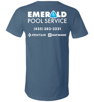 Emerald Pools 2022 E - Canvas Unisex V-Neck T-Shirt