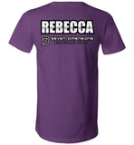 Seven Dimensions: Rebecca, Flower - Canvas Unisex V-Neck T-Shirt