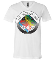 All Around Indy - Canvas Unisex V-Neck T-Shirt