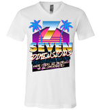 Seven Dimensions - Emi, New Retro - Canvas Unisex V-Neck T-Shirt